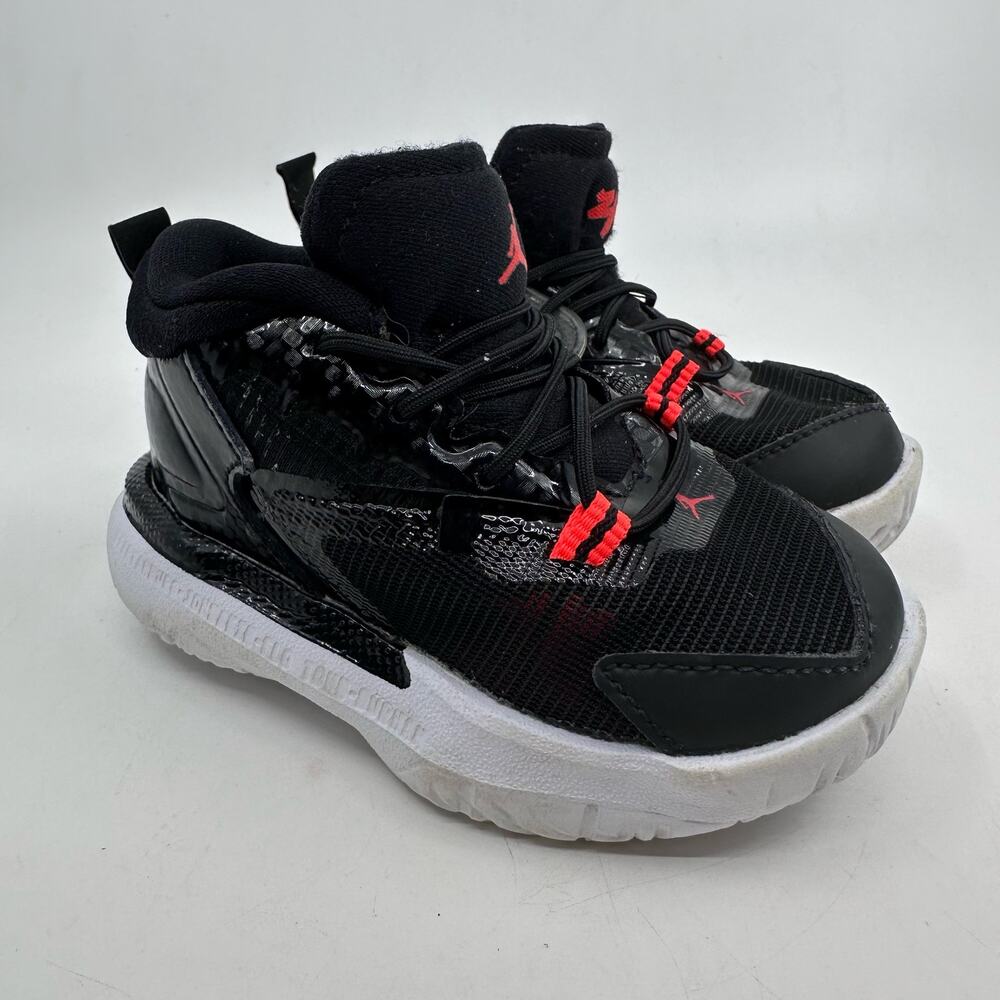 Air Jordan Zion 1TD Bloodline Basketball Shoe Toddler Black/Orange DC2023-006 5C